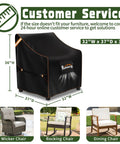 2 Pack All Weather Waterproof Patio Chair Covers For Wicker Swivel And Rocking Chairs Built Tough Outdoor Furniture Covers