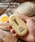 Three Pack Bread Lame Set With Ten Replacement Blades And Pattern Booklet For Sourdough Fans, ergonomic handle in use
