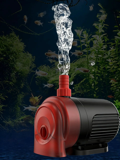 Submersible Water Pump For Aquarium Fish Tank And Hydroponics, Ultra Quiet 28dB Operation, in a fish tank with water flow
