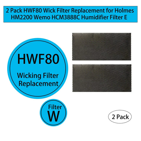 Humidifier Wick Replacement Filters For Holmes HM2200 And Wemo HCM3888C No Brainer Easy Install For HWF80 Series HWF80 U 2 Pack