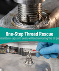 Fix Those Strip Thread Blues Fast With This Super Duper Oversize Piggyback Oil Drain Plug Repair Kit In Smooth Stainless Steel, Includes O Ring And Hex Wrench To Save Your Car Oil Pan For Real. M14 stainless oil drain plug repair kit with hex wrench on stripped threads