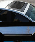 Magnetic Sunroof Sunshade Mesh For Tesla Cybertruck 2023 To 2026 on sunroof blocking sun while allowing airflow and visibility.