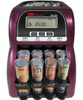 Digital USD Coin Counter And Sorter With LCD Display No Jam Sorting Uber Fast 260 Coins Per Minute Big 400 Coin Hopper