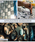 Gisafai 5-piece 304 stainless steel sheets with mirror finish, 11.81 x 11.81 in, 0.016 in thick for crafts and DIY.