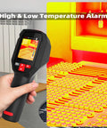 Handheld Thermal Imaging Camera With 240 X 240 Resolution, Infrared Camera, 15 Palettes, displaying temperature on HVAC system.
