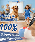 Heavy Duty Handheld Steam Cleaner 10s Rapid Heat Delivers 230 Degree Pressurized Steam for cleaning children and pets' play areas.