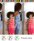 Two people using Plush 5 Pack Refrigerator Door Handle Covers With Velcro Straps Long 15.74 Inch And Short 6 Inch Keep Handles Clean