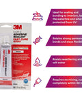 Adhesive Sealant 5200 Fast Cure for Boats & RVs, Permanent Waterproof Polyurethane Bonding, 3 fl oz tube package