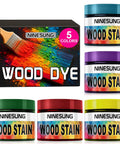 Real Deal Wood Dye Powder Bundle With Five Bright Fast Drying Pigments For Furniture And DIY Creations Just Mix With Water For A Durable Finish That Slays On Any Indoor Or Outdoor Surface Today.