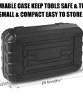Compact Mini Tool Set For Students And Dorm Living Handy Home Repair Kit With Tool Box Storage Case Upgraded HYT9 closed case.