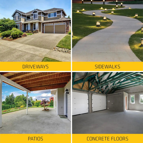 Outdoor surfaces for Patch And Rapid Curing Mortar Repair For Indoor And Outdoor Use, Light Gray, 858 Ml, Polymer Modified Patch That Bonds