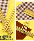 Pro Grade Brass Tube Kit Round Brass Tubes Set 6 Sizes 1mm To 3.5mm OD 0.2mm Wall 300mm Length 12 Pieces displayed on fabric