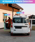 AI human and vehicle detection in action with home security system, 8 Channel H265 Plus Home Security System With AI Human And Vehicle Detection