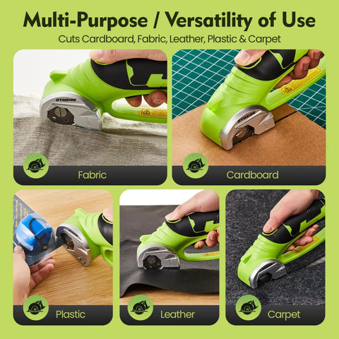 Heavy Duty Cordless Electric Scissors With 4V Rechargeable Battery For Powerful Fabric, Cardboard, Carpet And Leather Cutting, cutting fabric and cardboard.