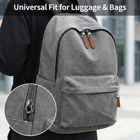 Backpack with Leather Zipper Pull Replacement Kit With Detachable Clips 16Pcs Assorted Colors Easy Tool Free Install For Luggage Backpacks
