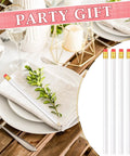 50 Pack Triangular Grip Wood Pencils With Erasers White HB Graphite Pencils For Writing Drawing And Sketching on decorated table