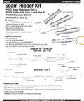 Diagram of Chrome 2-In-1 Seam Ripper And Stiletto Woodturning Kit Set, Five Pack, Hardware Only, Lathe Required, PKSR4CH