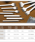 Leather Stitching Punch Set 10 Pcs Diamond Chisel Kit For DIY Craft Featuring Four Prong Leather Hole Punches In 4mm 5mm 6mm Sizes