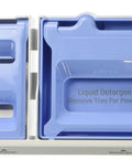 Genuine OEM Detergent Box Assembly Replacement For Washing Machines Dispenser Drawer Kit With Compartments For Detergent And Fabric Softener No Brainer Fix For Your Washer Durable Part For Long Lasting Performance - Front View