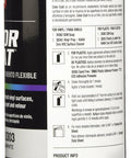 Side view of SEM Graphite Color Coat spray paint can, 12 oz, black metal container with back label.