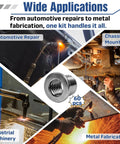 Automotive frame repair using 60 Piece T Shaped Weld On Nut Assortment With Four Popular Sizes Shop Grade Automotive Hardware For Chassis Fabrication And Frame Rebuilds Built Solid For Daily Grinds.