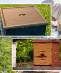 Telescoping Hive Covers And Beehive Inner Covers For 10 Frame Beehives in outdoor setup