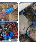 15 Pieces Waterproof Wire Connectors 22AWG To 14AWG Outdoor Seal Twist Nuts Caps Cable Terminal in landscape lighting setup