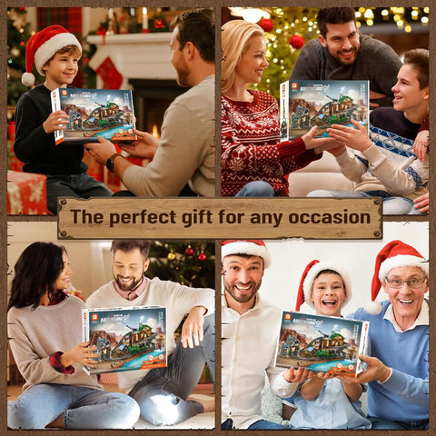 Families gifting 1170 Piece Mine Roller Coaster Building Blocks Set for Builders and STEM Geeks