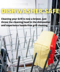 Bristle Free Grill Cleaning Brush With Replaceable Head For Cast Iron And Stainless Steel Grates Safe BBQ Scrubber in dishwasher