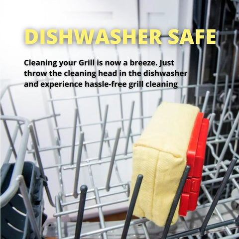 Bristle Free Grill Cleaning Brush With Replaceable Head For Cast Iron And Stainless Steel Grates Safe BBQ Scrubber in dishwasher