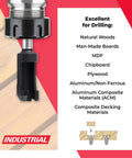 Pro Shop Carbide Countersink And High Speed Steel Drill Bit Combo With Dead Nuts Fit, ideal for drilling wood and metal surfaces.