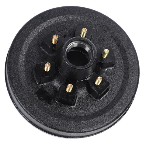 Heavy Duty 6000 Lbs Trailer Brake Drum Kit With 12 Inch Bulletproof Steel Rotors And 6 On 5.5 Bolt Pattern Hub from above