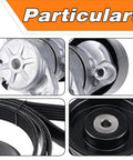Top Tier Engine Drive Belt Tensioner And Idler Pulley Kit That Fits C230 C280 C300 C350 CLK350 E350 G450 Ml350 Ml550 S550 Slk350 And Lk350 For 2005 To 2011 Models Perfect Fit Replace Oem Parts No Worries, steel and aluminum pulleys, belt kit