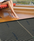 Cozy Up Your Floors With This Cuttable Radiant Floor Heating Mat under laminate wood flooring, 1.5x5 ft, 120V installation