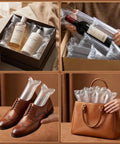 Heavy Duty Air Pillows For Shipping And Moving, 200 Pack Void Fillers With Hand Pump protecting bottles, shoes, and bags