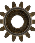 Top view of Left Hand 14T Spur Gear For Troy-Bilt Yard Machines And Craftsman Gearbox Fits 460 469R 449R CC46ES Models OEM 717-1761
