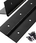 Heavy Duty 16 Inch Piano Hinge, 3 Inch Wide, 0.060 Inch Thick Stainless Steel 304 Black with screws, for cabinets and tool boxes.