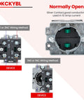 22mm Maintained 2 Position Selector Switch 1NO 660V 10A Heavy Duty Built Tough Industrial Metal Head IP65 Weatherproof Pack Of 2