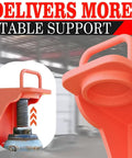 Close-up of 2 Pack Heavy Duty Shipping Container Jack Lug Set With U Shape Handle And Limiter For Container Homes and Sea Can Stabilization Booster Lifter, 75,000 Pounds Total Capacity, 12,500 Pounds Per Corner