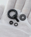 12 Pack M5 Stainless Steel Eye Bolts With Nuts And Washers For DIY Projects And Outdoor Lifts Heavy Duty Black Finish 12 MM Thread