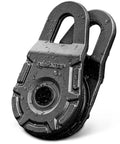 Forged Snatch Block 18 Ton Extreme Recovery Winch Pulley For Synthetic Rope Or Steel Cable Beefy Fully Forged Steel Construction With 79,300 Lbs Break Strength And 12 Stage E Coated Finish, black steel pulley