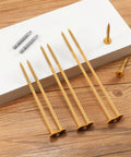 Beefy Heavy Duty Structural Wood Deck Screws Number Fourteen By Two Inches With Knockout Rust Resistant Epoxy Finish and Flat Head Star Drive For Built Tough Outdoor Decking Forty Piece Bundle placed on a wooden surface.
