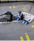 Hella Entertaining BattleBots Arena Remote Control Robot Building Kit With Twenty Plus Pieces Boss Level STEM Project For Girls Boys Seven Plus Totally Sick Combat Action Set showing Blacksmith and bite force robots in action on the arena.