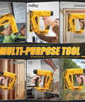 Cordless 3 In 1 Brad Nailer And Narrow Crown Stapler Compatible With Dewalt 20V Battery Platform used for roofing, ceiling, and decoration.