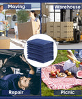 12 Pack Moving Blankets 80 X 72 Inch Heavy Duty Padding For Furniture, Appliances, And Floors During Moving Or Storage, Pro