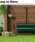 Heavy Duty Lawn Roller Drum For Push Or Tow Behind Tractor, Rust Resistant Powder Coated Metal Frame hanging on wall