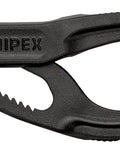 Cobra XS Pipe Wrench And Water Pump Pliers Slim Head For Tight Spaces One Hand Fine Adjustment And Long Lasting Grip 100 mm