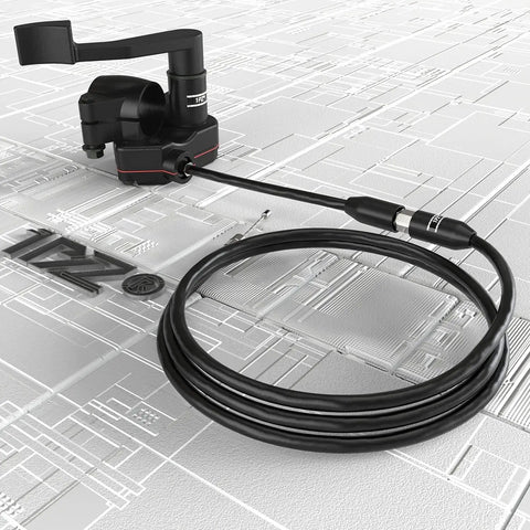Beefy Heavy Duty Thumb Throttle Cable Assembly For ATV Quad Go Kart And Mini Bike 46.5 Inch Length Seven Eighths Inch Bore 22mm Handle