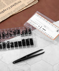 500 Piece Micro Screw Kit For Glasses And Electronics With Black Screws Included Screwdriver And Tweezers