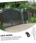 Heavy Duty Sliding Gate Rollers Loaded With Spring Shock Absorption And Height Adjustments For Iron And Retractable Gates Built Tough to run slick on a gated courtyard.